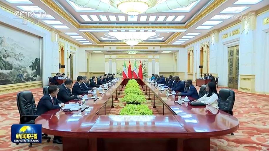李强会见赤道几内亚总统