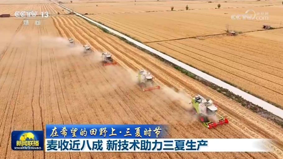 【在希望的田野上·三夏时节】麦收近八成 新技术助力三夏生产