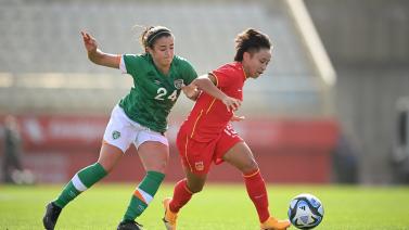[女足]中国女足战平爱尔兰队 结束欧洲拉练