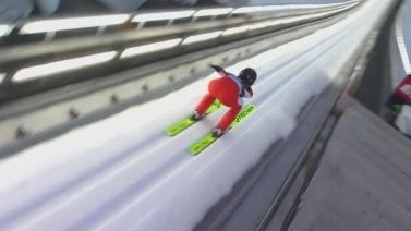[冰雪]北欧式滑雪标准台 刘奇创中国队世锦赛最佳