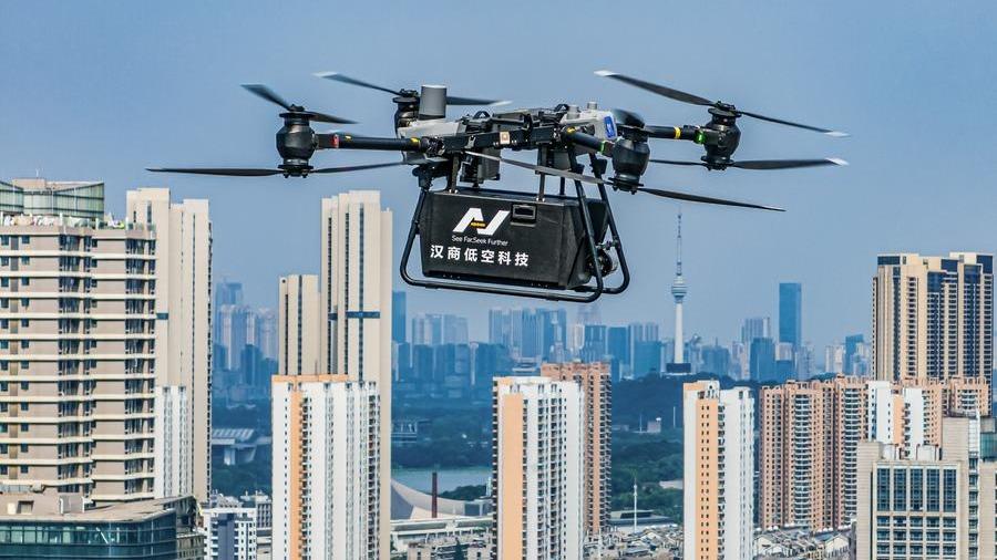 New drone routes put into operation in central China's Wuhan