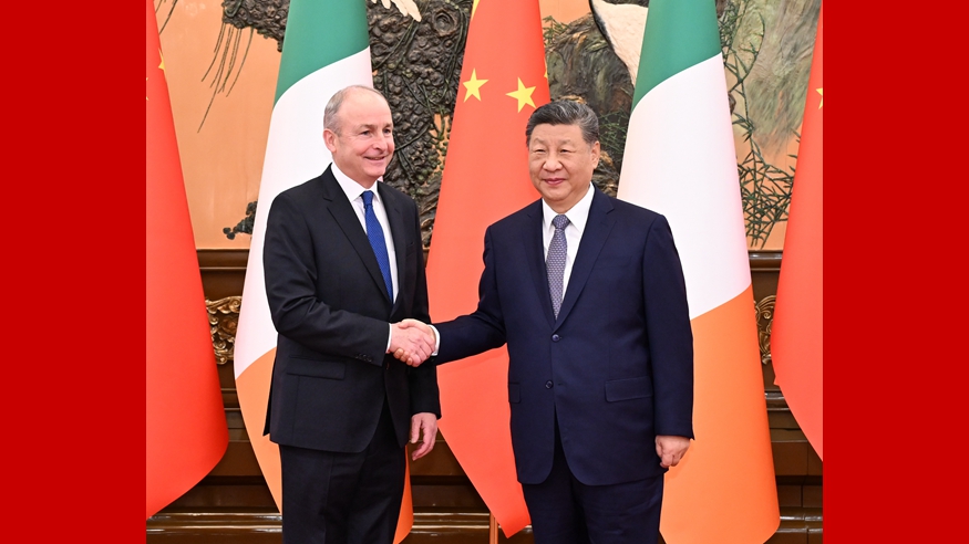 Xi meets Taoiseach of Ireland