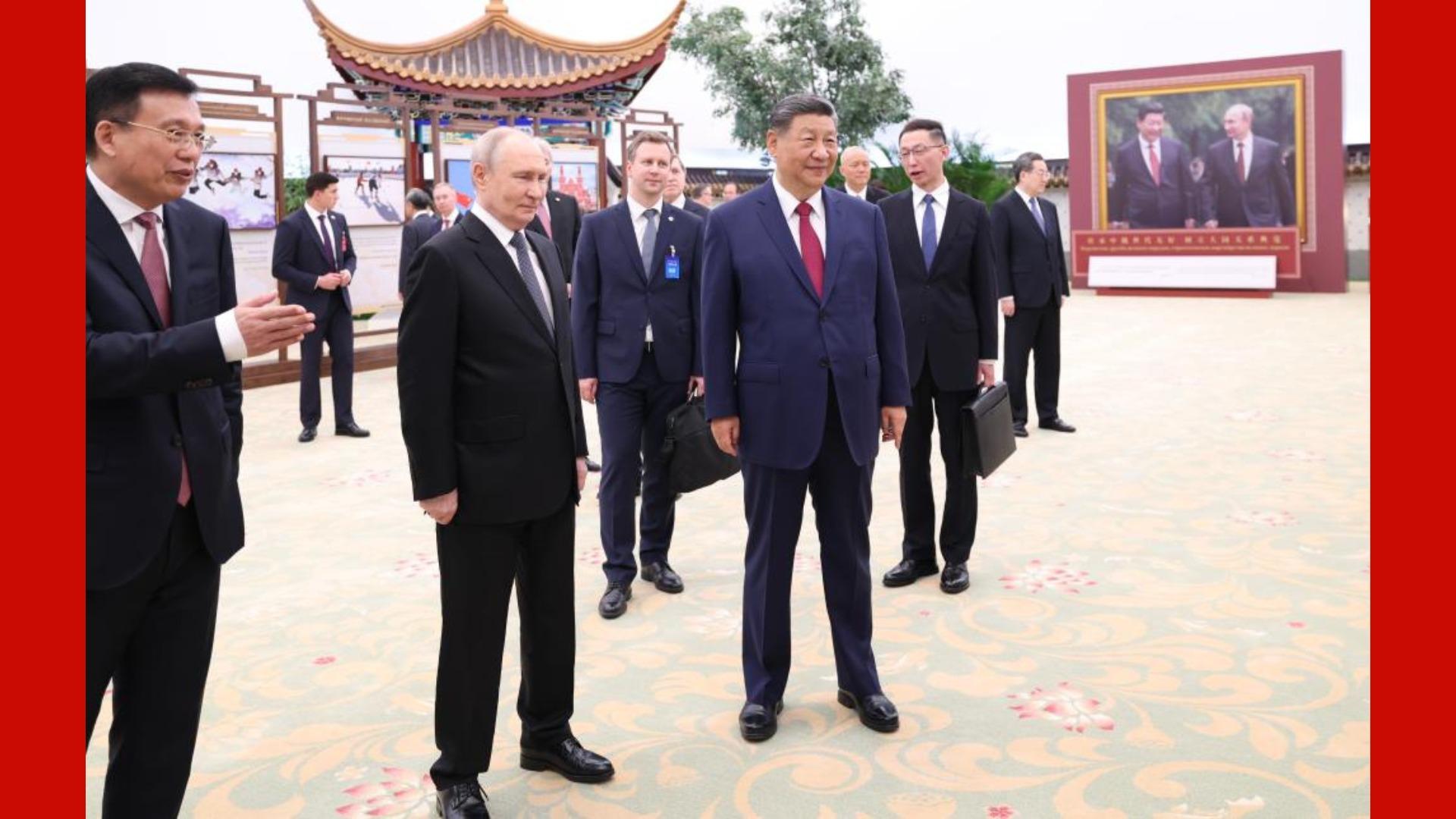 Xi, Putin visit photo exhibition celebrating China-Russia friendship