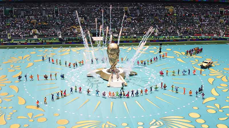 [图]金杯现身！2026美加墨世界杯开幕式举行