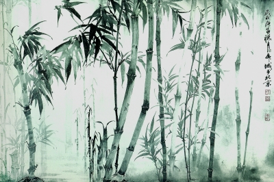 梵雨木清华(中国画&middot;局部)孙虎城