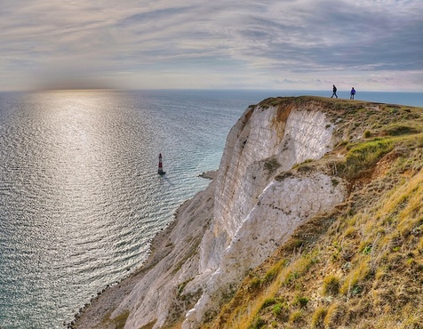 海滩之顶白垩悬崖 自杀者的天堂