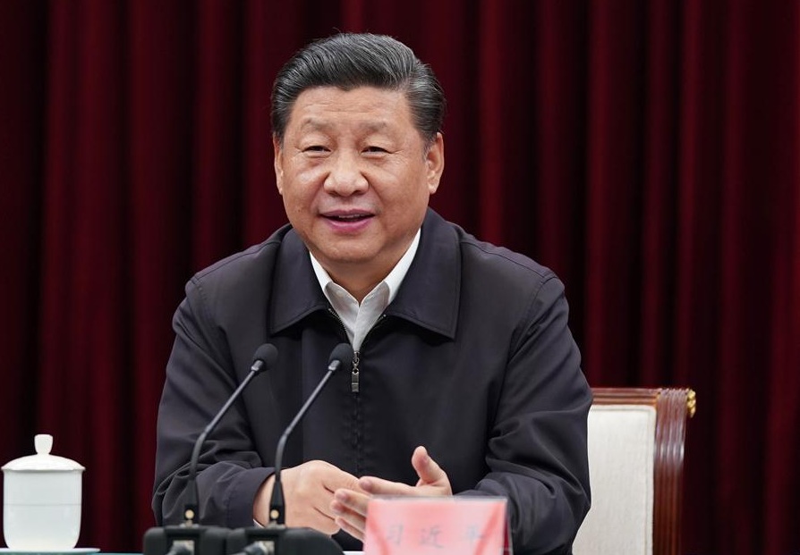 Chinese President Xi Jinping, also general secretary of the Communist Party of China Central Committee and chairman of the Central Military Commission, presides over a work symposium on the rise of the central region and delivers a speech in Nanchang, May 21, 2019, during his inspection tour of Jiangxi Province. (Xinhua/Xie Huanchi)