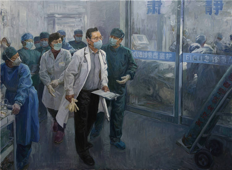 《武汉2020-1-19》  王汉英   油画