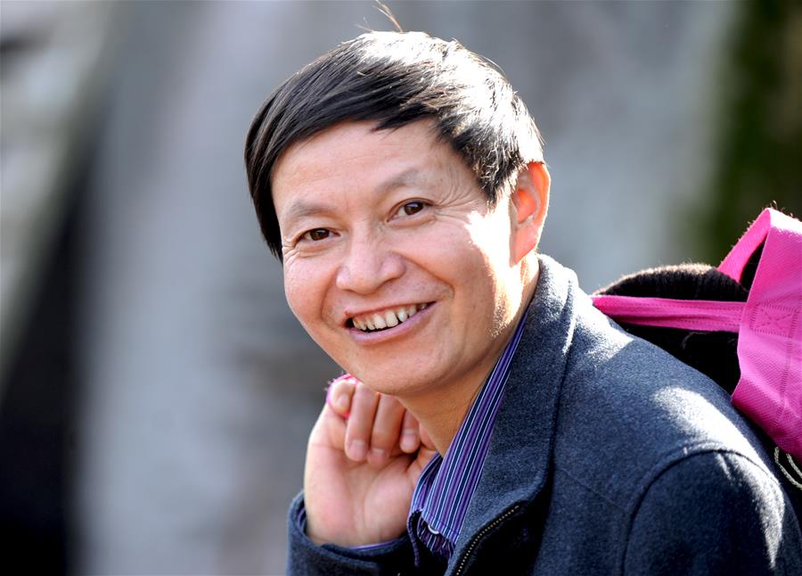 文建明像（2010年11月11日摄）。新华社记者 陈燮 摄