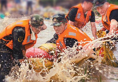 防汛抗洪 守护家园_共产党员网