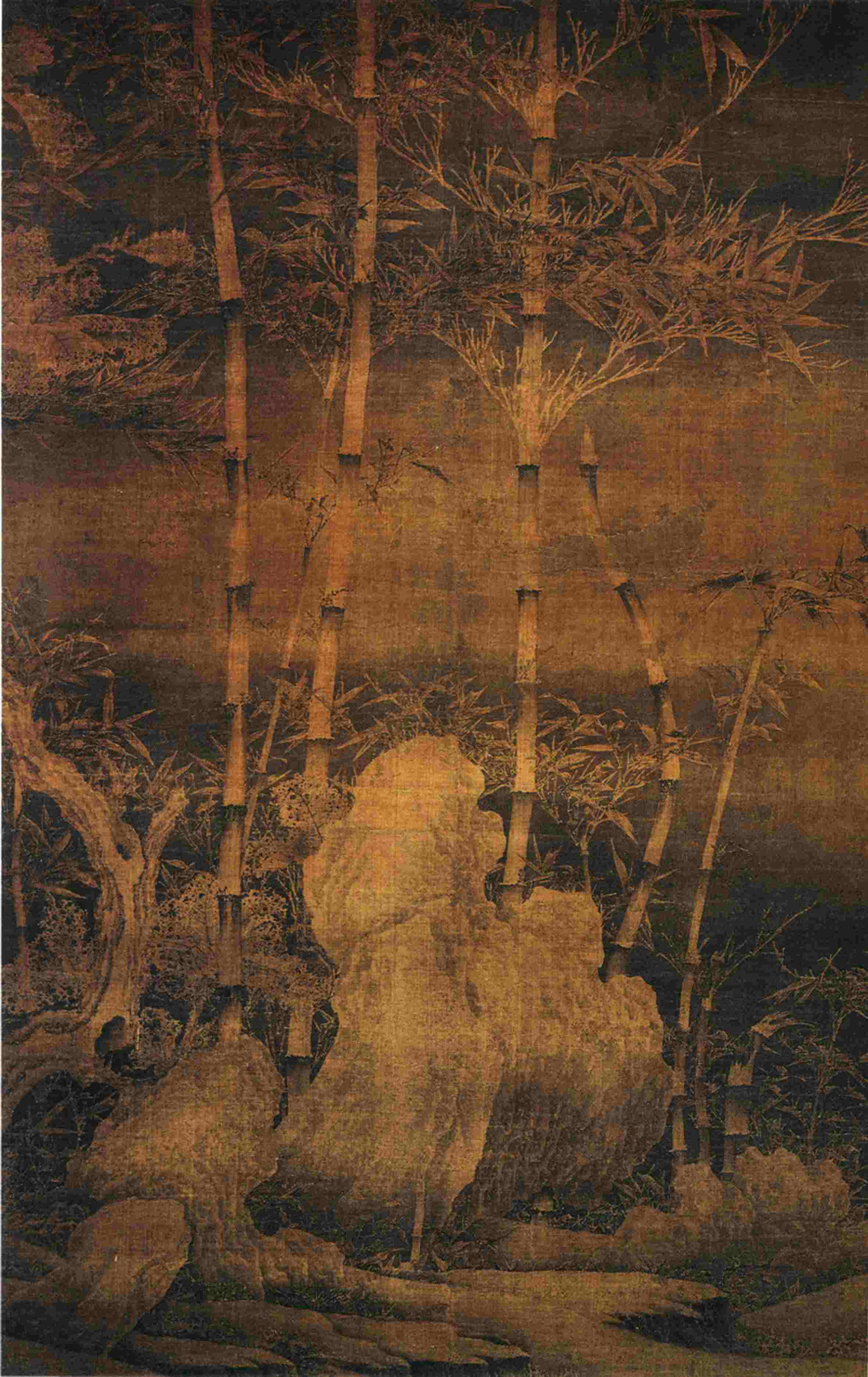 雪竹图（国画） 151.1×99.2厘米 五代 徐熙 上海博物馆藏