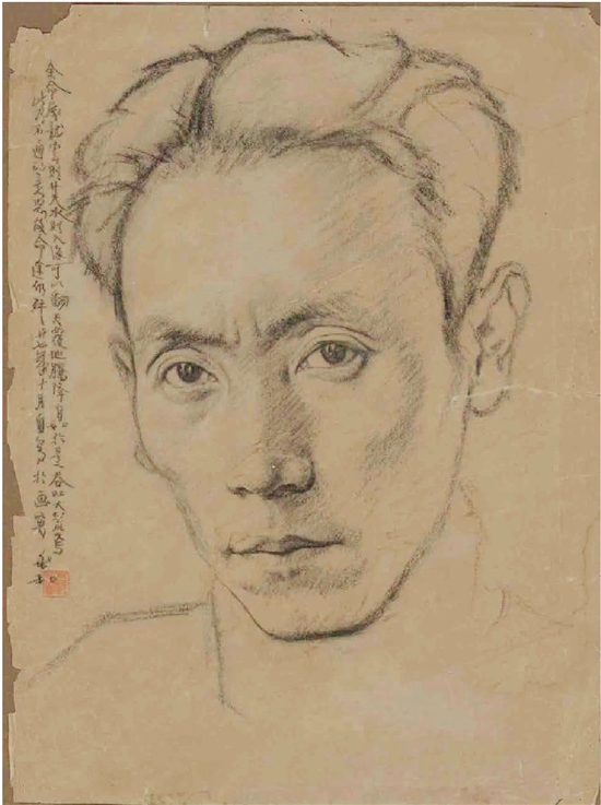 蒋兆和 自画像 1938年