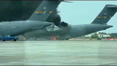 C 17 Catches On Fire Joint Base Charleston Flightline (4).gif