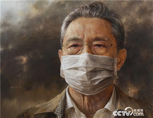展览作品：中国共产党党员——钟南山  冯少协 油画   180×230cm 2020 
