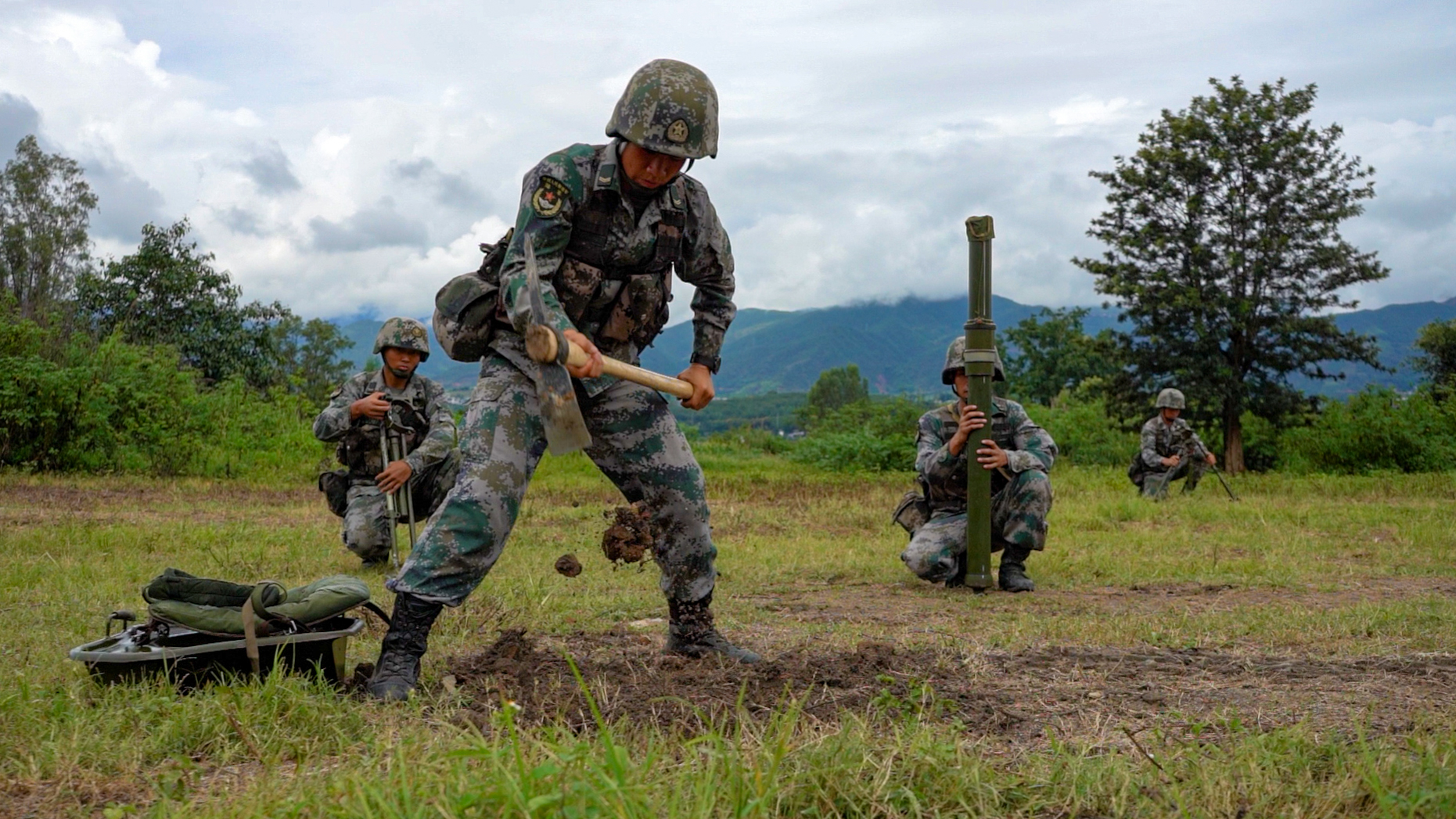 迫击炮高原实弹射击考核检验部队精确打击效能