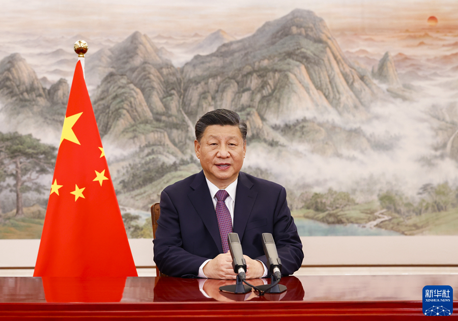 12月3日，国家主席习近平向中国－拉共体论坛第三届部长会议发表视频致辞。 新华社记者 黄敬文 摄