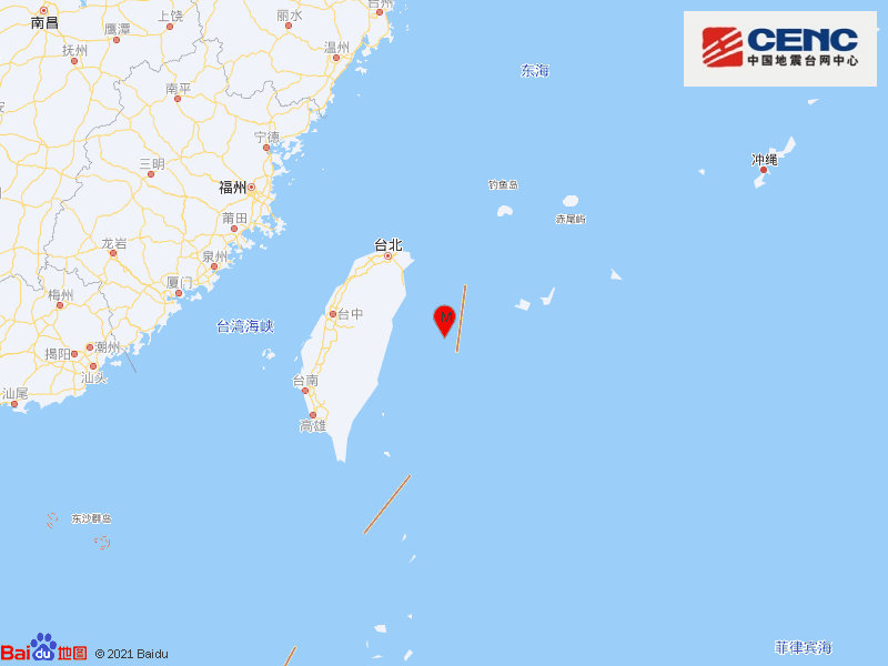 台湾花莲县海域发生5 1级地震 震源深度千米 新闻频道 央视网 Cctv Com 台湾花莲县海域发生5 1级地震 震源深度千米 新闻频道 央视网 Cctv Com
