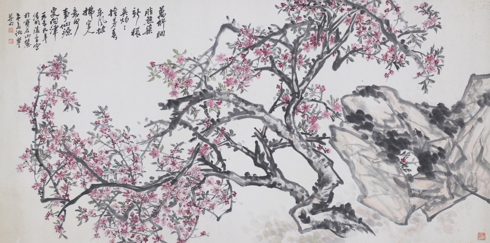 桃花 121×243cm 中国美术学院藏 1959