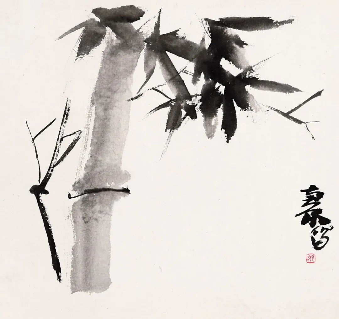 癸卯墨戏花鸟图册(之一) 四川博物院藏 33×31cm 纸本设色 1963 