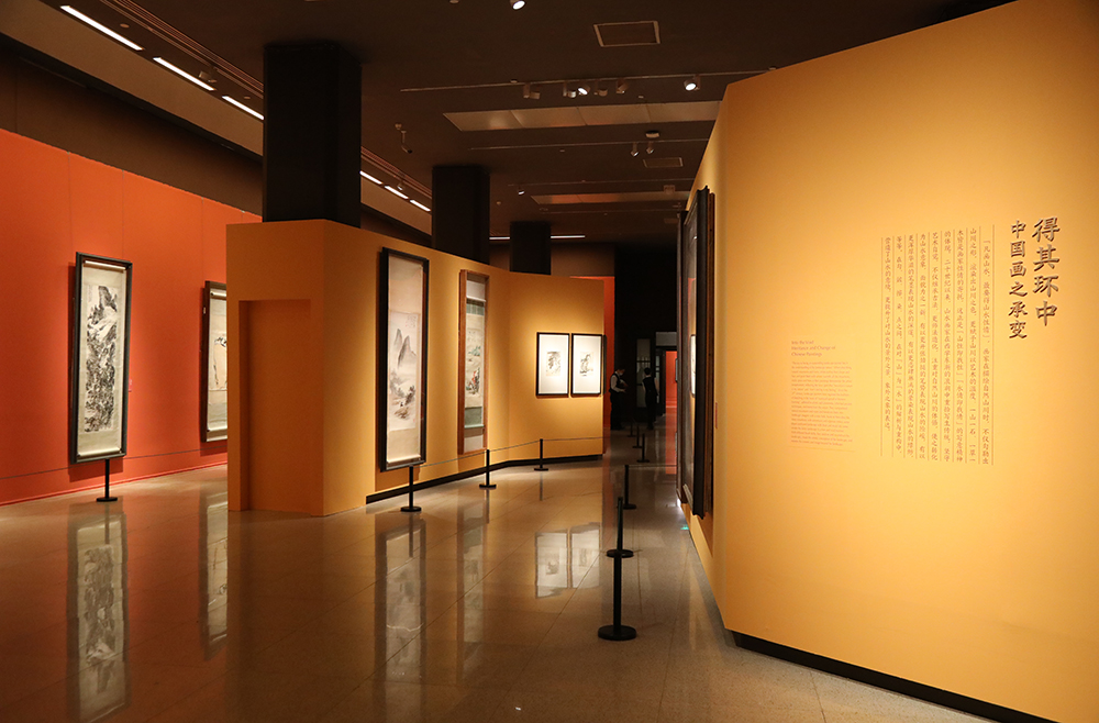 “墨韵文脉——八大山人、石涛与20世纪中国写意艺术展”展厅现场