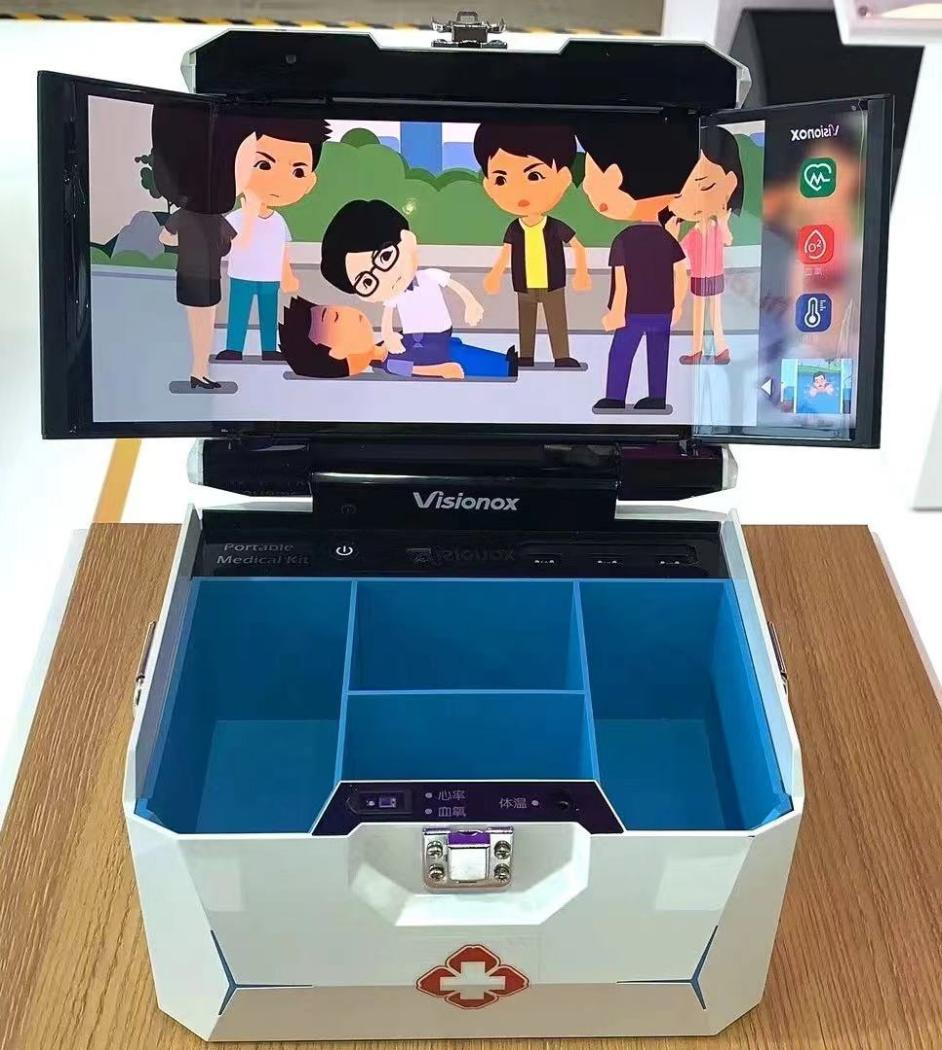 Visionox flexible AMOLED display portable medical box. Photo courtesy of respondents