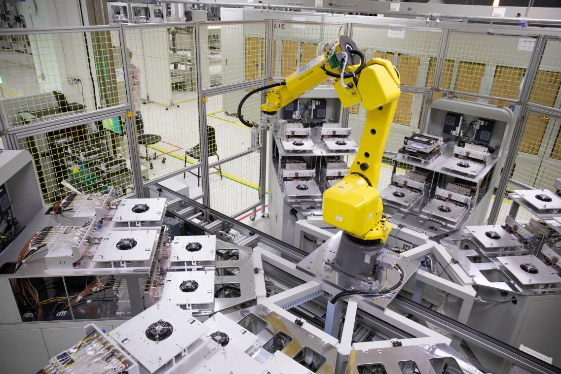 ZTE's "5G Fully Connected Smart Factory". Photo courtesy of respondents