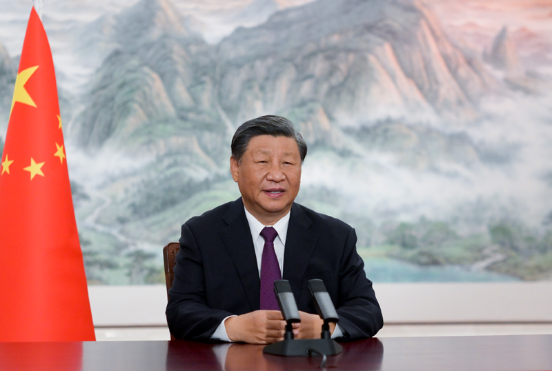 9月2日上午，国家主席习近平在北京向2023年中国国际服务贸易交易会全球服务贸易峰会发表视频致辞。