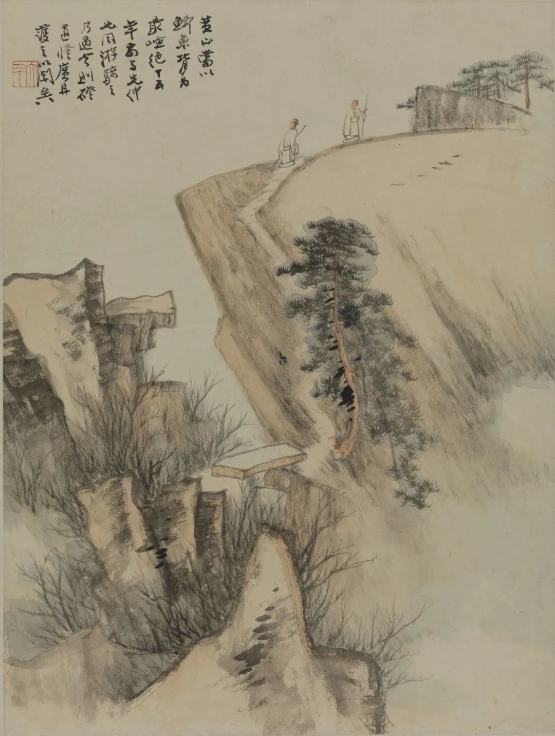 山水册页（之一）   张大千  中国画   39.2×29.5cm   1941年  中国美术馆藏