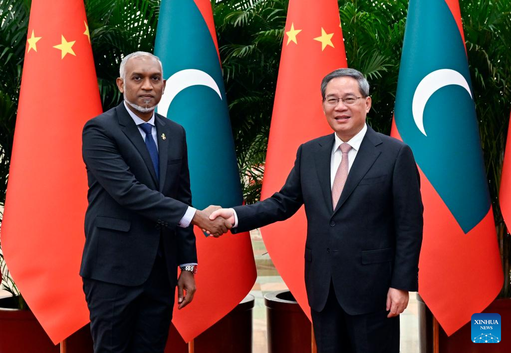 Chinese premier meets with Maldivian president_英语频道_央视网(cctv.com)