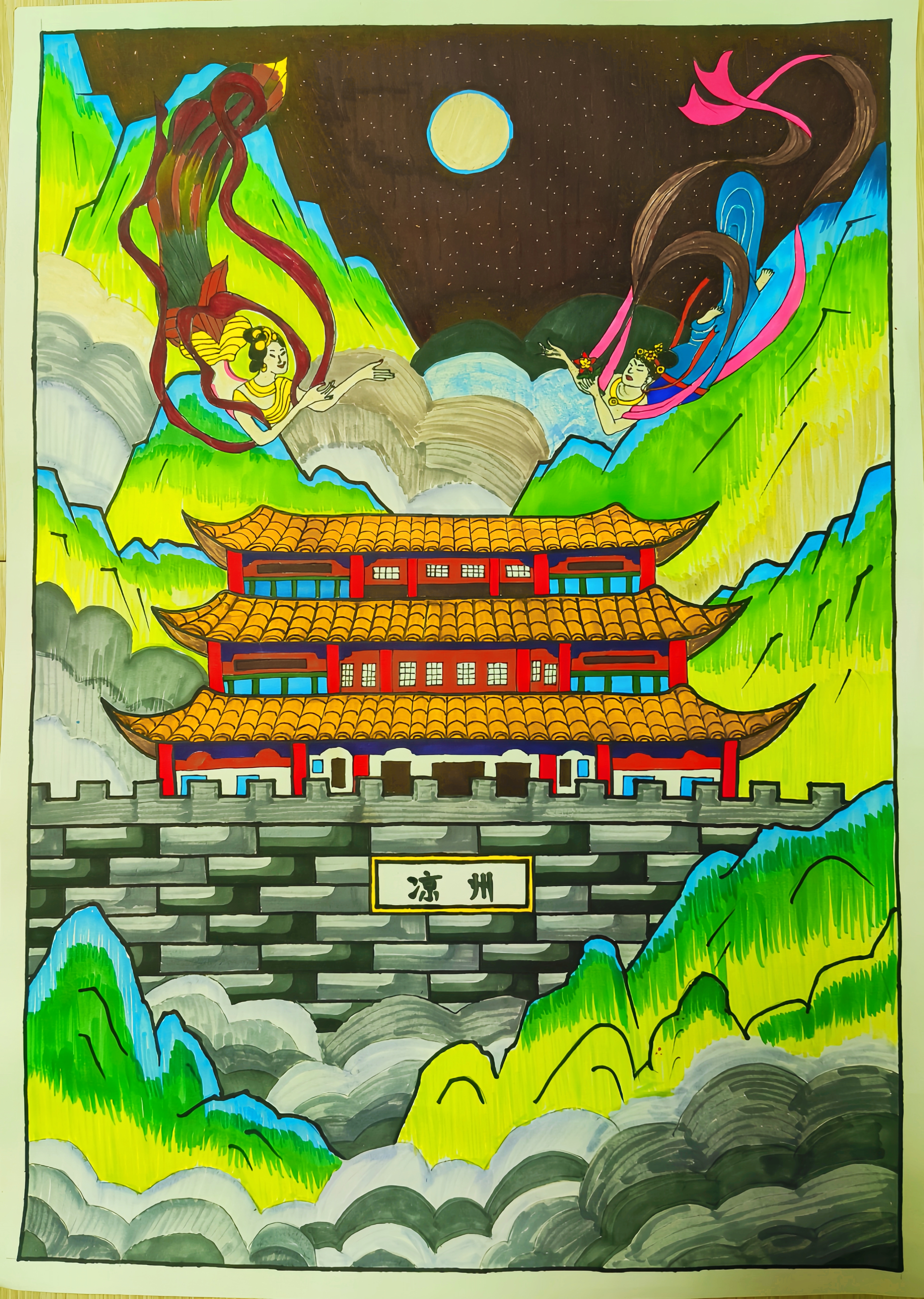 2023“大美中国”全国青少年绘画活动获奖作品展示（部分）_央博_