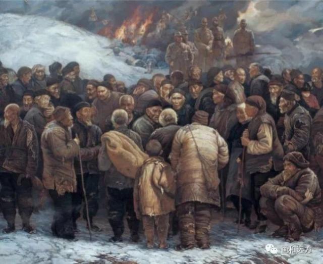 1938年鲁南郭里集惨案  130X180cm 1987年