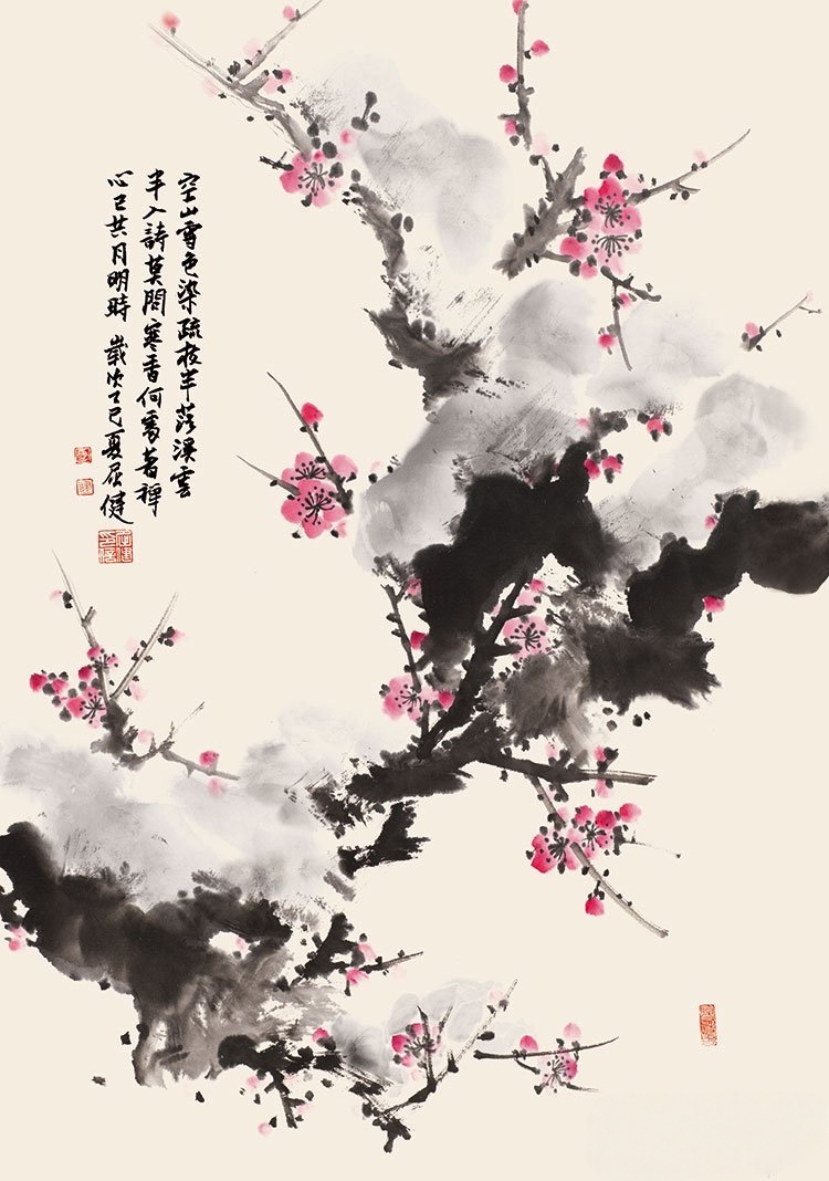 屈健作品 初雪 69×47cm 2025 