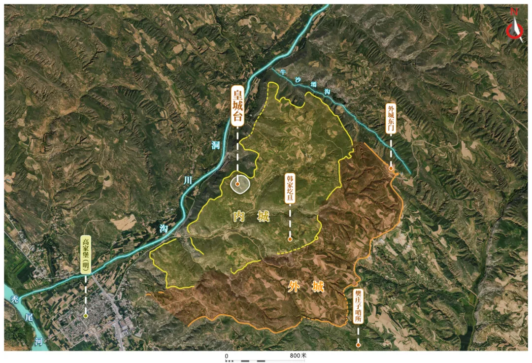 石峁城垣结构图