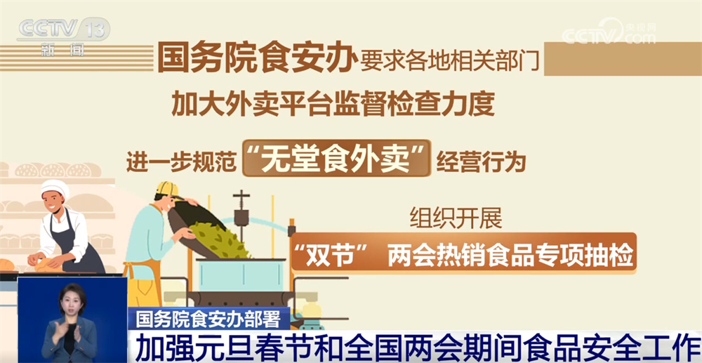 守护“舌尖安全”!国家部署加强元旦春节和全国两会期间食品安全工作