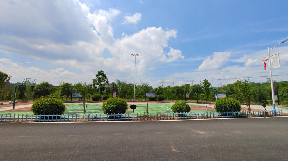 硬化村道纵横交错，屋场整洁绿植环绕，文昌村焕新颜。