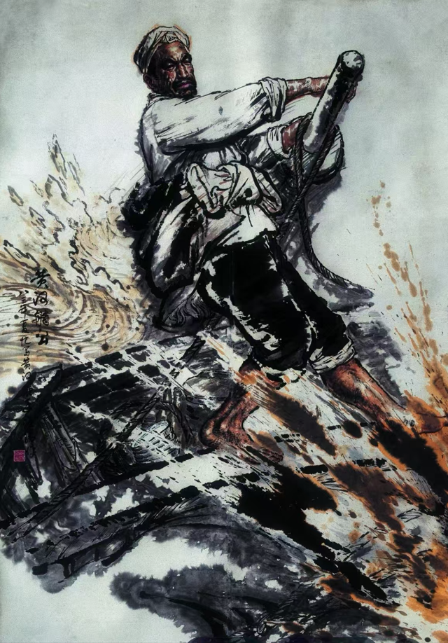 杨晓阳 《黄河艄公》 135cm&times;200cm